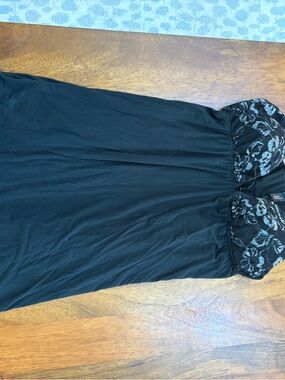 Victoria's Secret Black Lace-Detail Slip